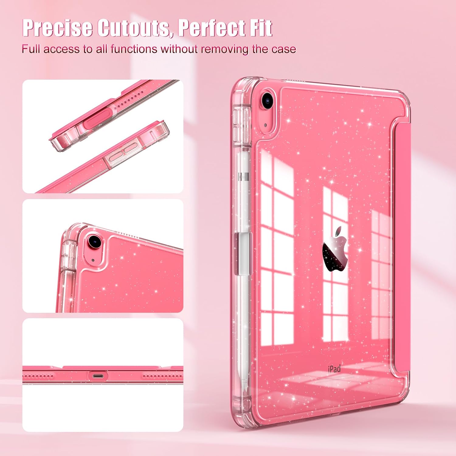 Timovo Cover per iPad 11" (2025)/10.9" (2022), Rosa - immagine 8