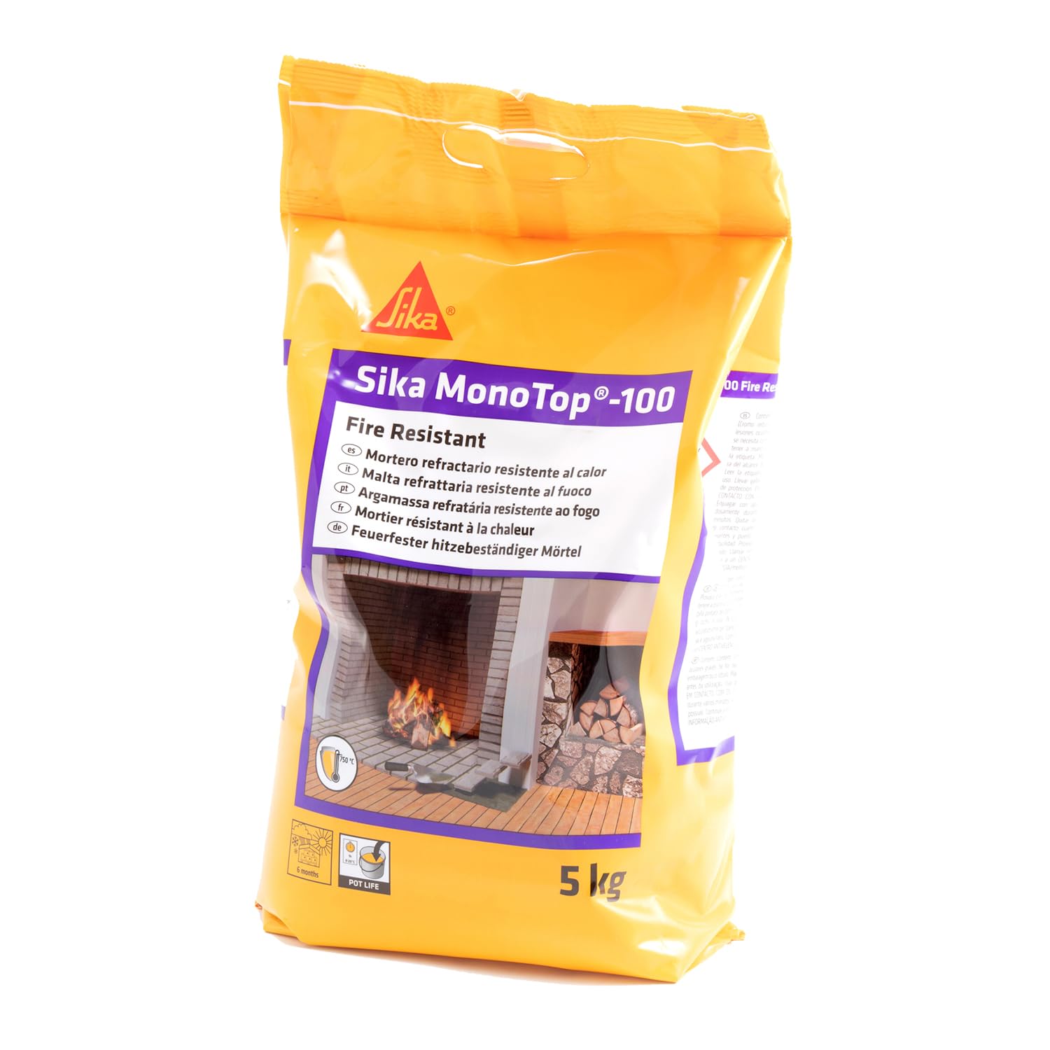 Sika Monotop 100 Fire Resistant - Malta Refrattaria 5kg