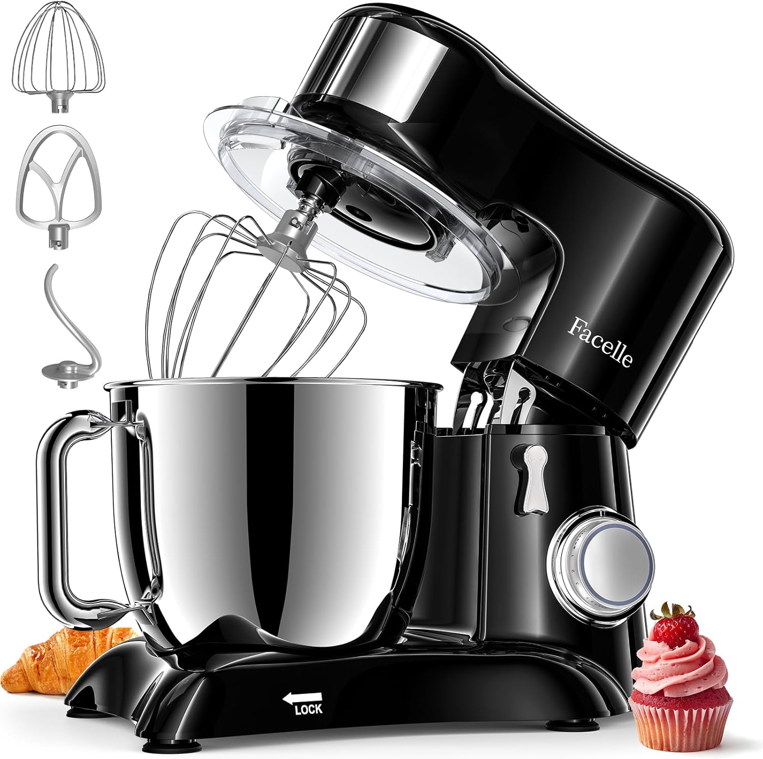 Facelle Impastatrice Planetaria 1300W 6,5 Litri