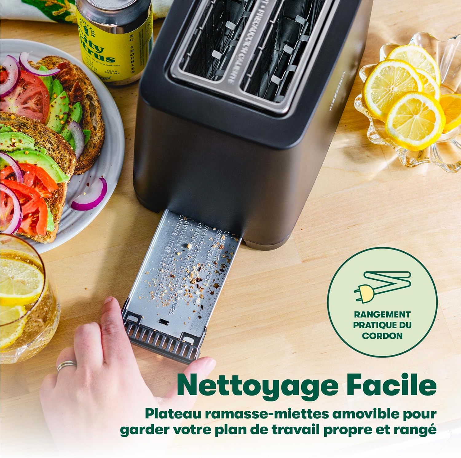 Bella Tostapane 2 Fette con Spegnimento Automatico, Nero - immagine 6