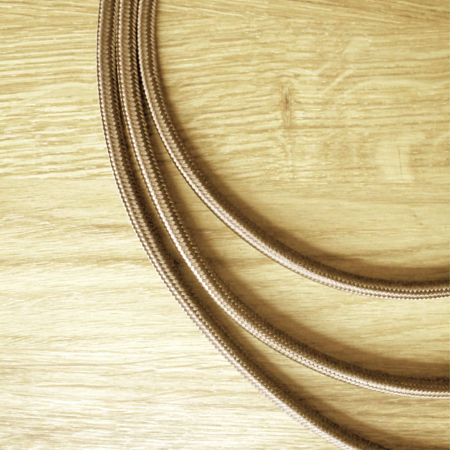 Smartect Cavo Elettrico Tessile Bipolare 50 Metri, Marrone Chiaro - immagine 4