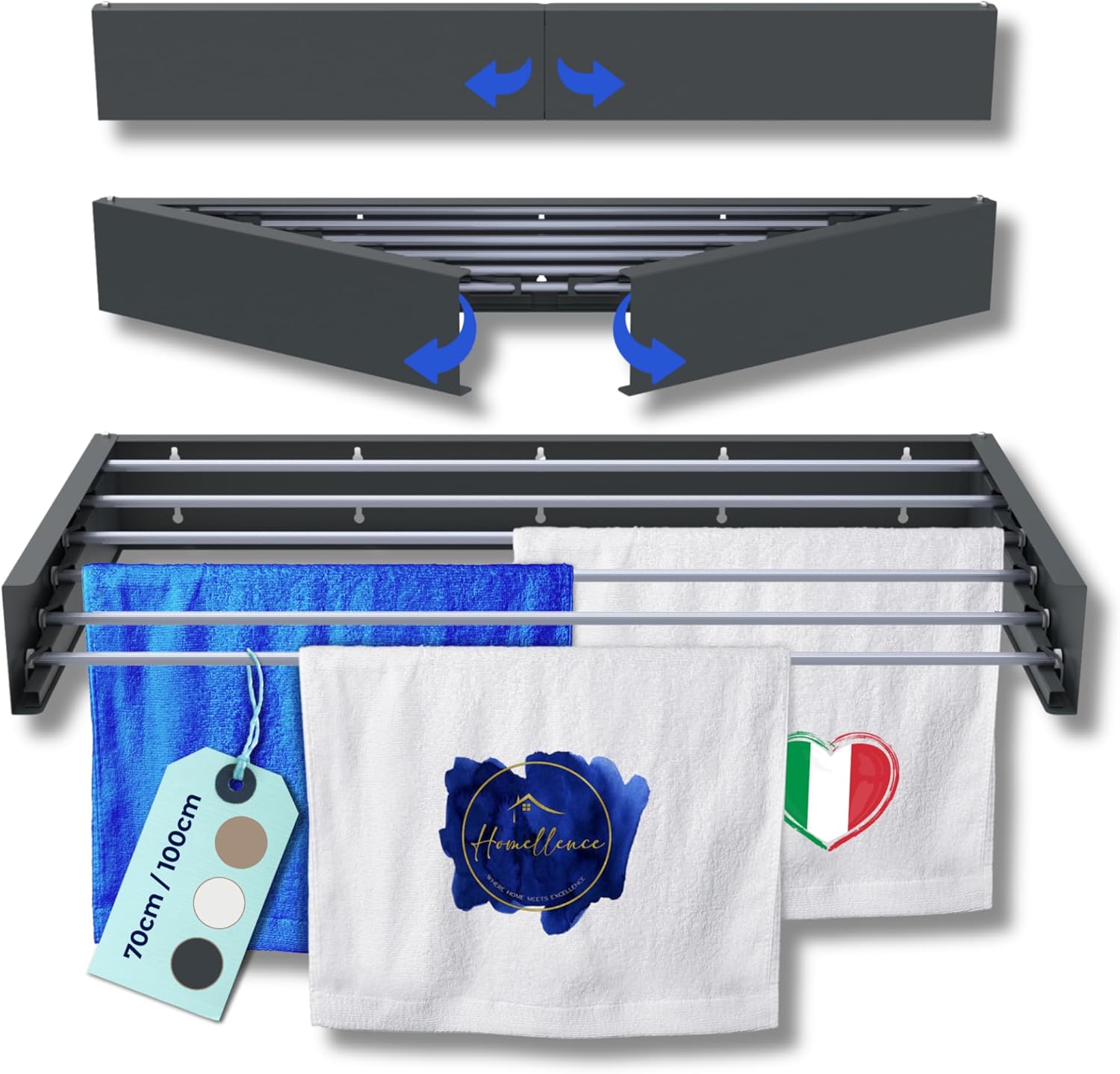 Stendibiancheria da Parete Pieghevole Salvaspazio