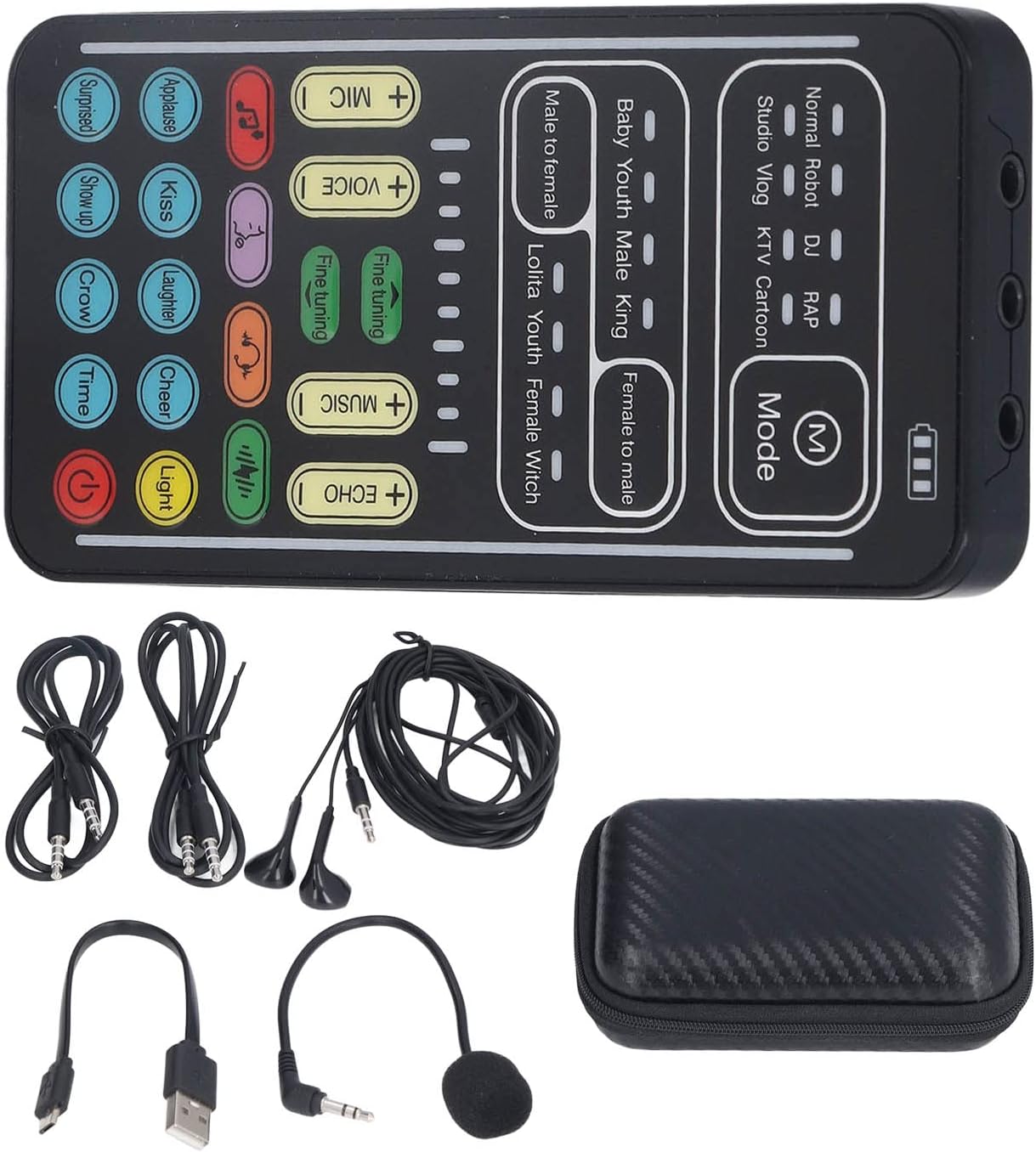 Ejoyousnbg8fo0isk-11 Set Microfono Portatile Voice Changer - immagine 3