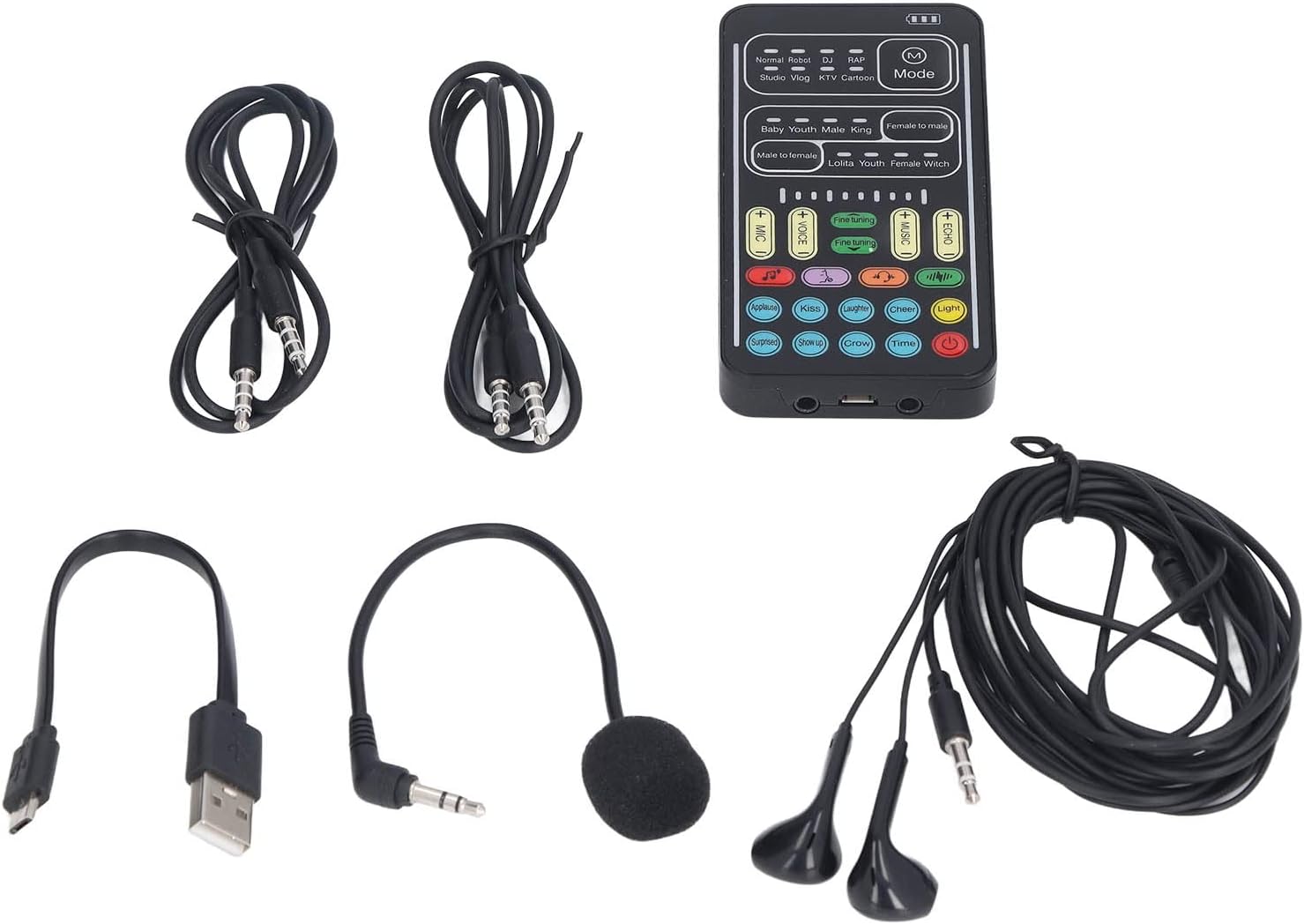 Ejoyousnbg8fo0isk-11 Set Microfono Portatile Voice Changer - immagine 4