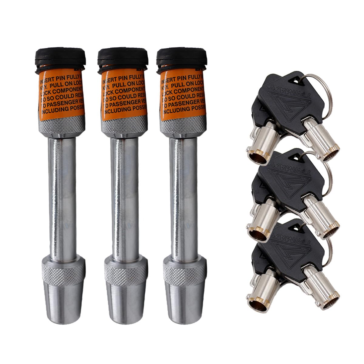 Blue Ox BX88101 Due Serrature da 1/2 e Una 5/8 Lock Kit, Arancione