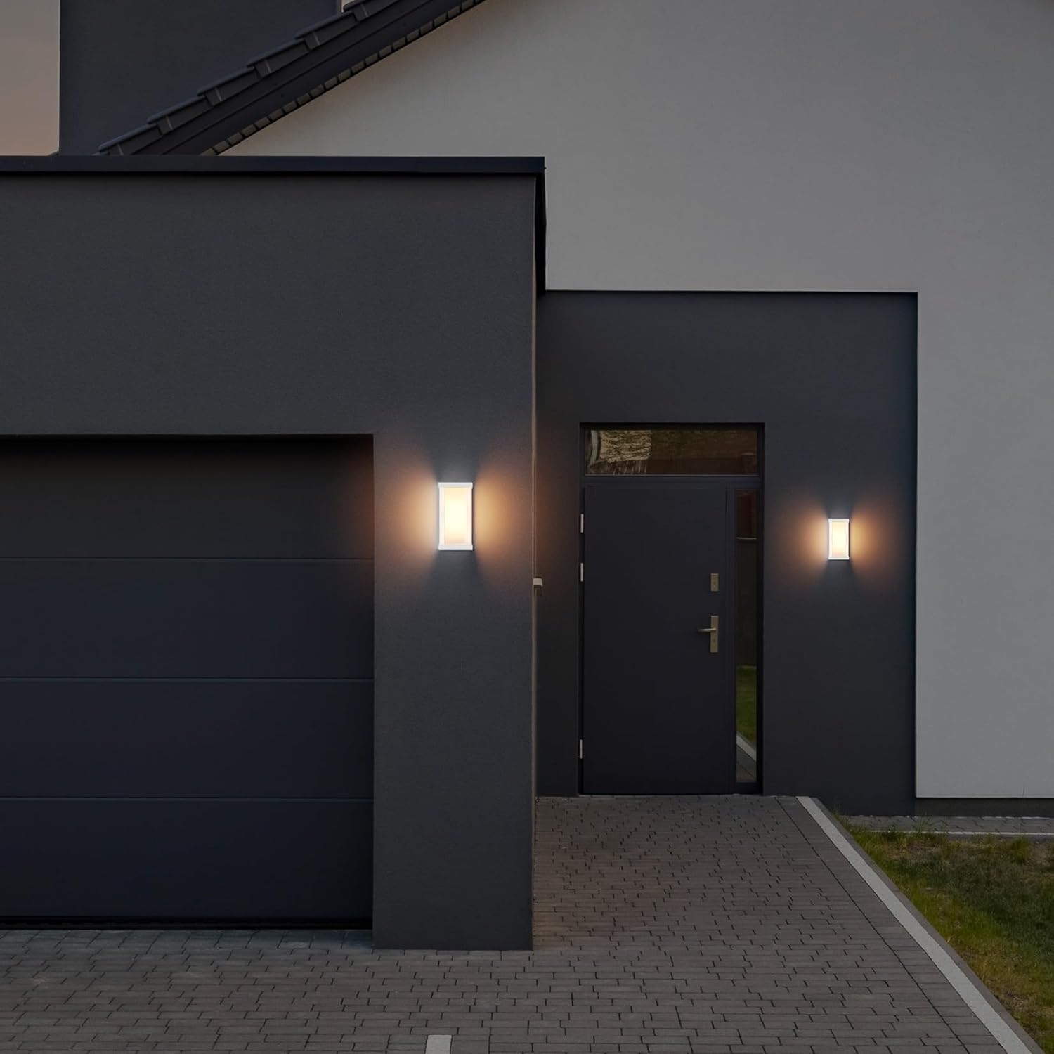 Klighten 2 Lampade da Parete per Esterni E27, Bianco - immagine 3