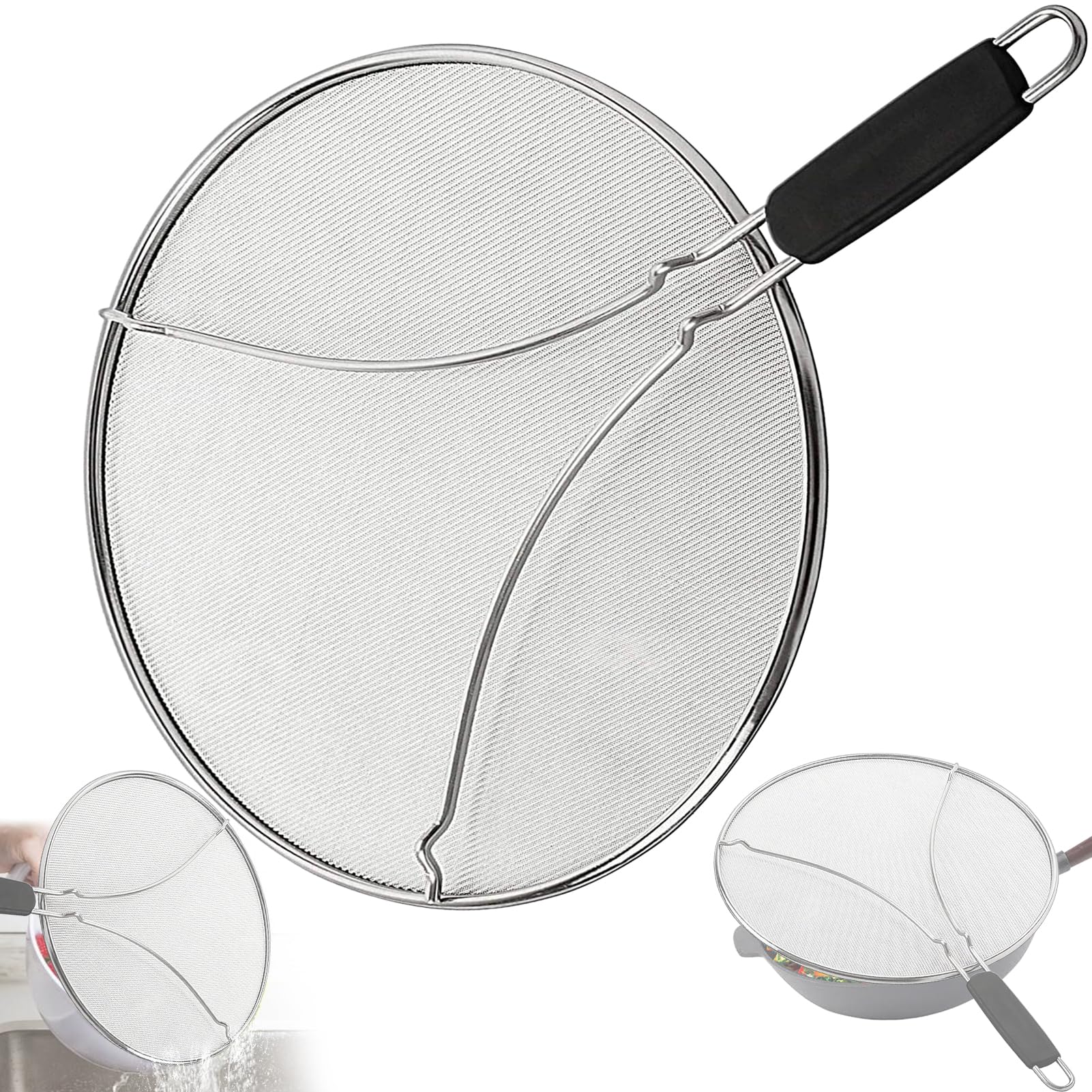 Schizzi per Cucinare in Acciaio Inox 33cm