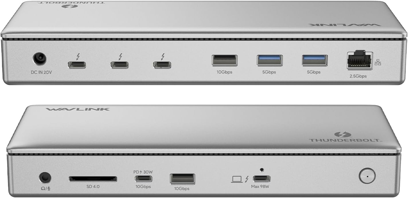 Wavlink Thunderbolt 4 Docking Station 12-in-1 98W PD - immagine 1