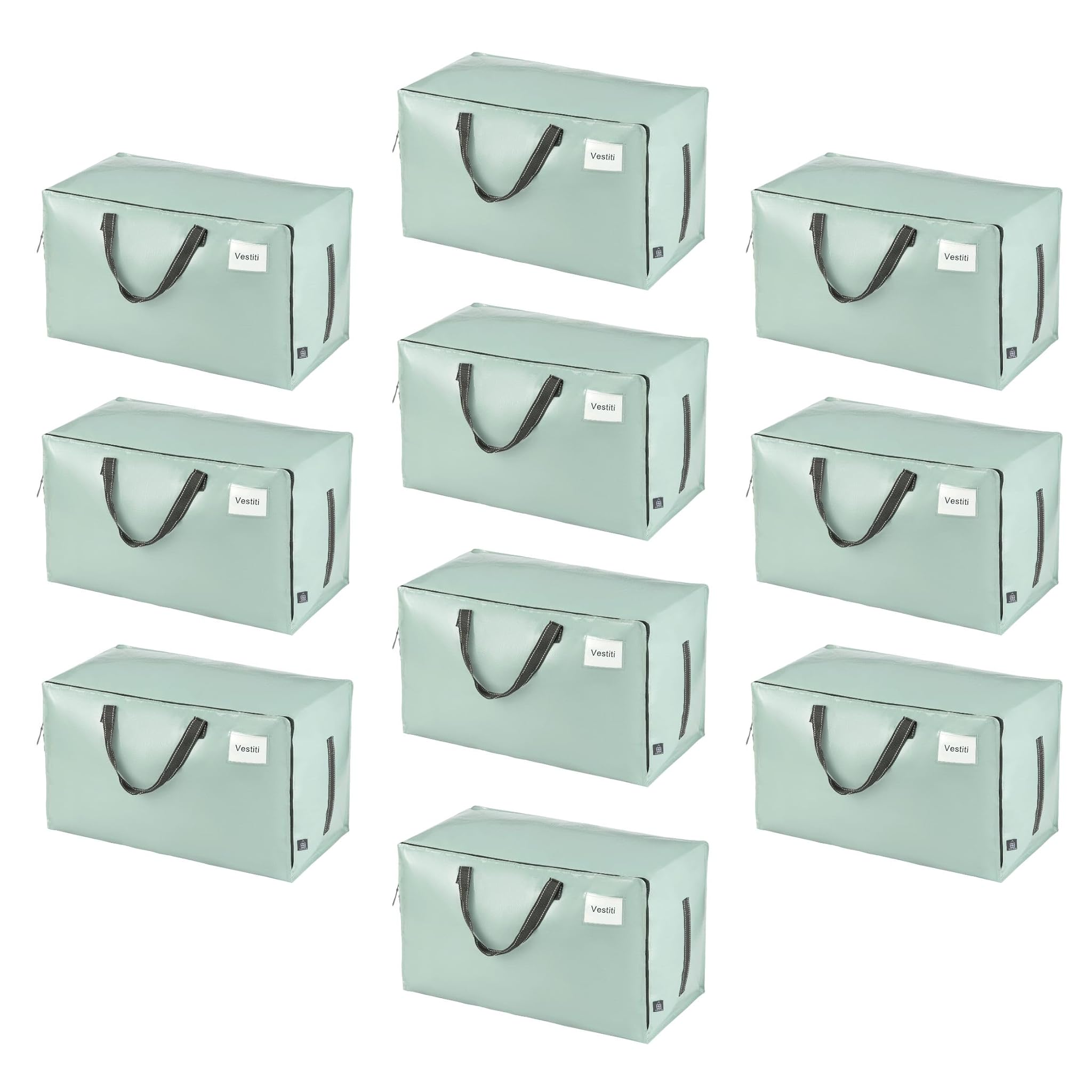 Veno Set 10 Borse Trasloco Grandi 100L, Verde Chiaro