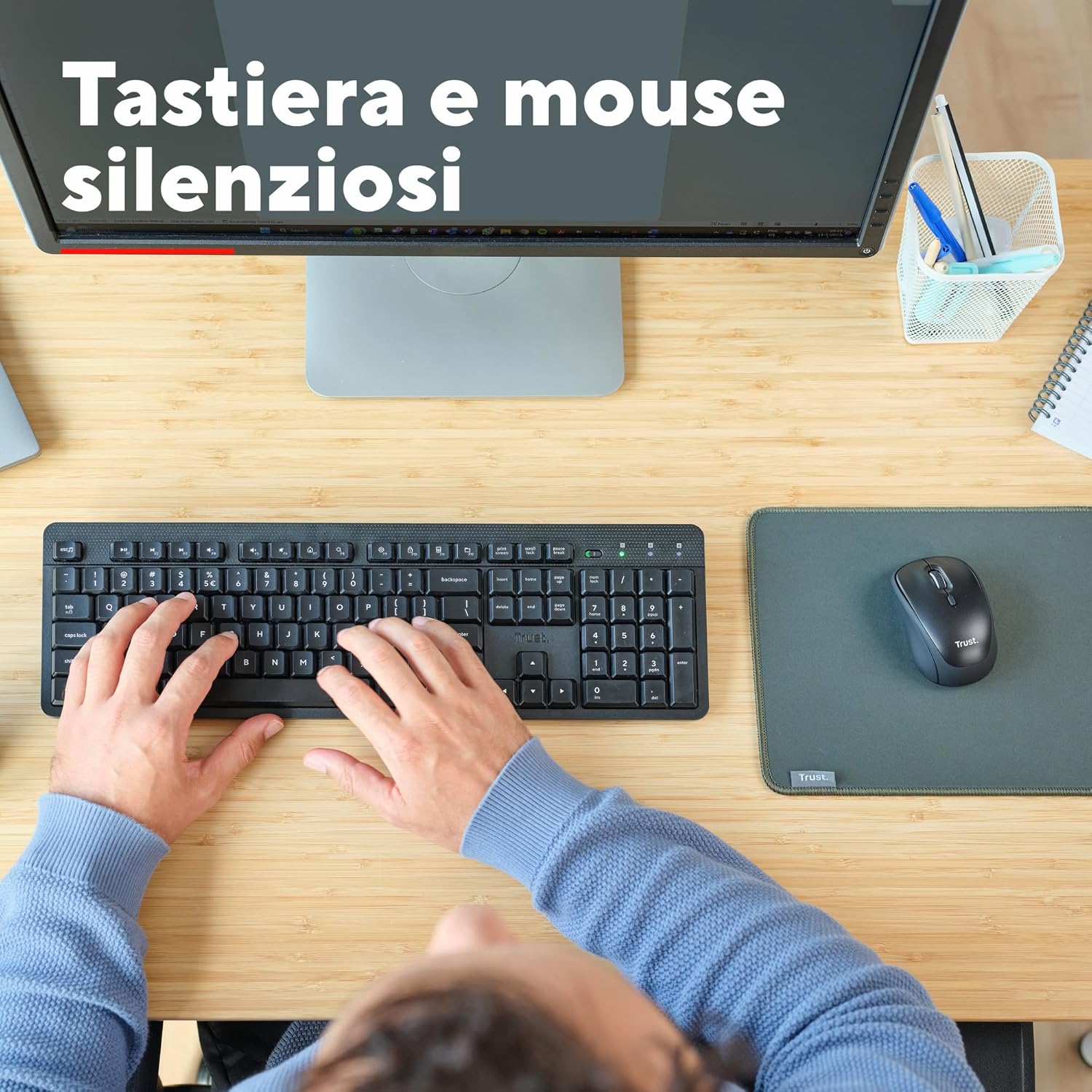 Trust Ymo II Set Tastiera e Mouse Wireless - Nero - immagine 5