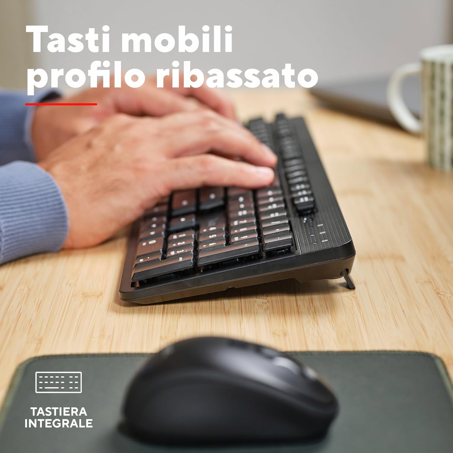 Trust Ymo II Set Tastiera e Mouse Wireless - Nero - immagine 6