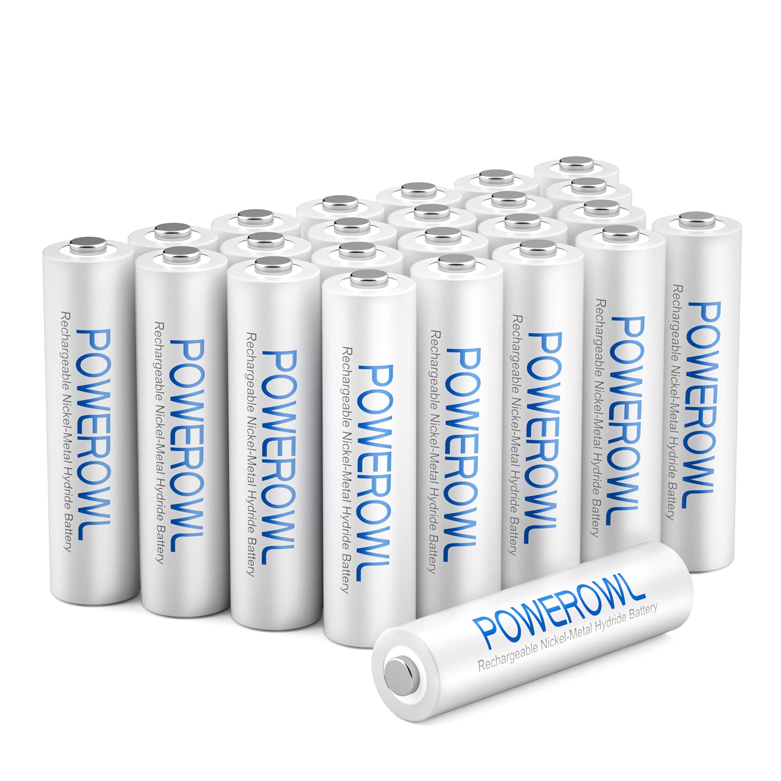 Powerowl Batterie Ricaricabili AAA Ni-MH 1000mAh (24 Pezzi)