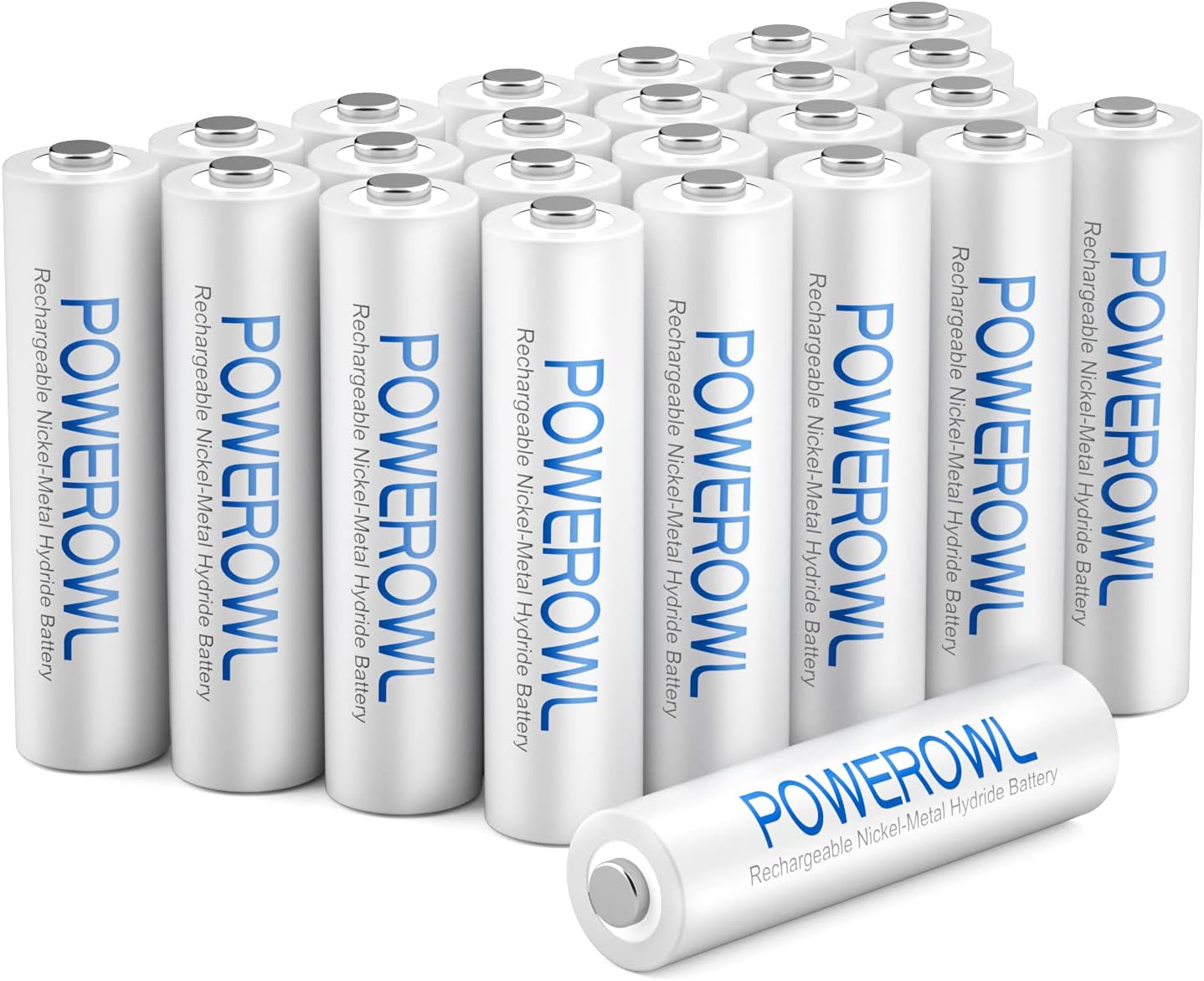 Powerowl Batterie Ricaricabili AAA Ni-MH 1000mAh (24 Pezzi) - immagine 1