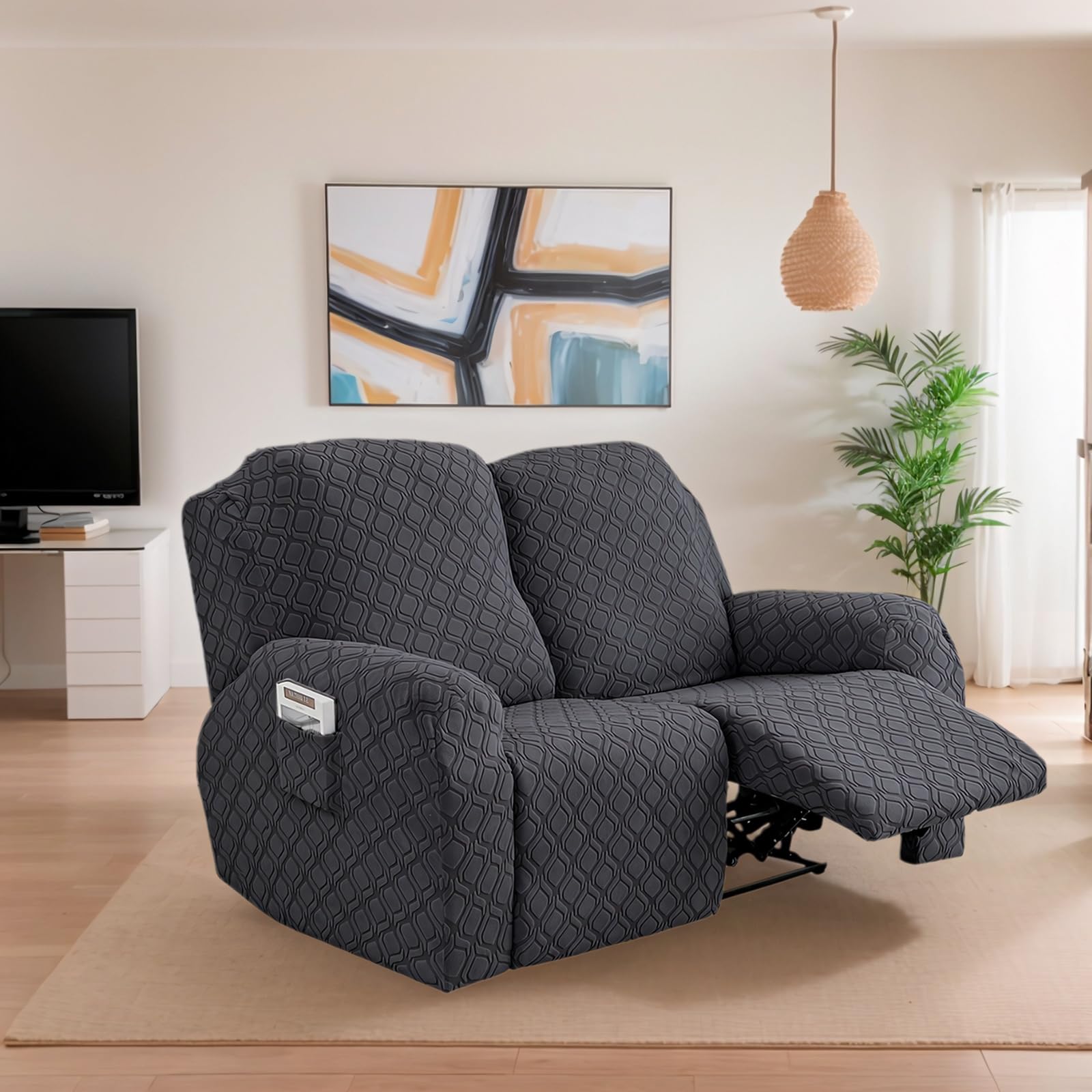 OKYUK Fodera per Poltrona Relax 2 Posti, Grigio Scuro