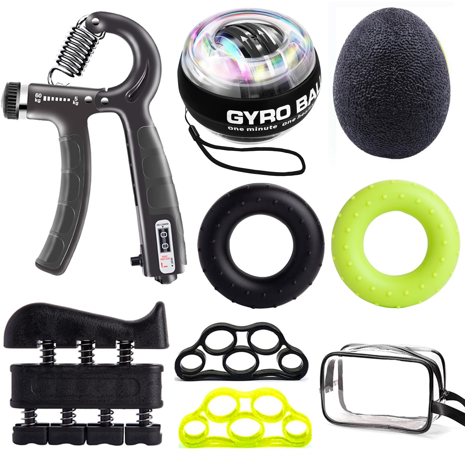 Kit Allenatori per Mani 8 Pezzi