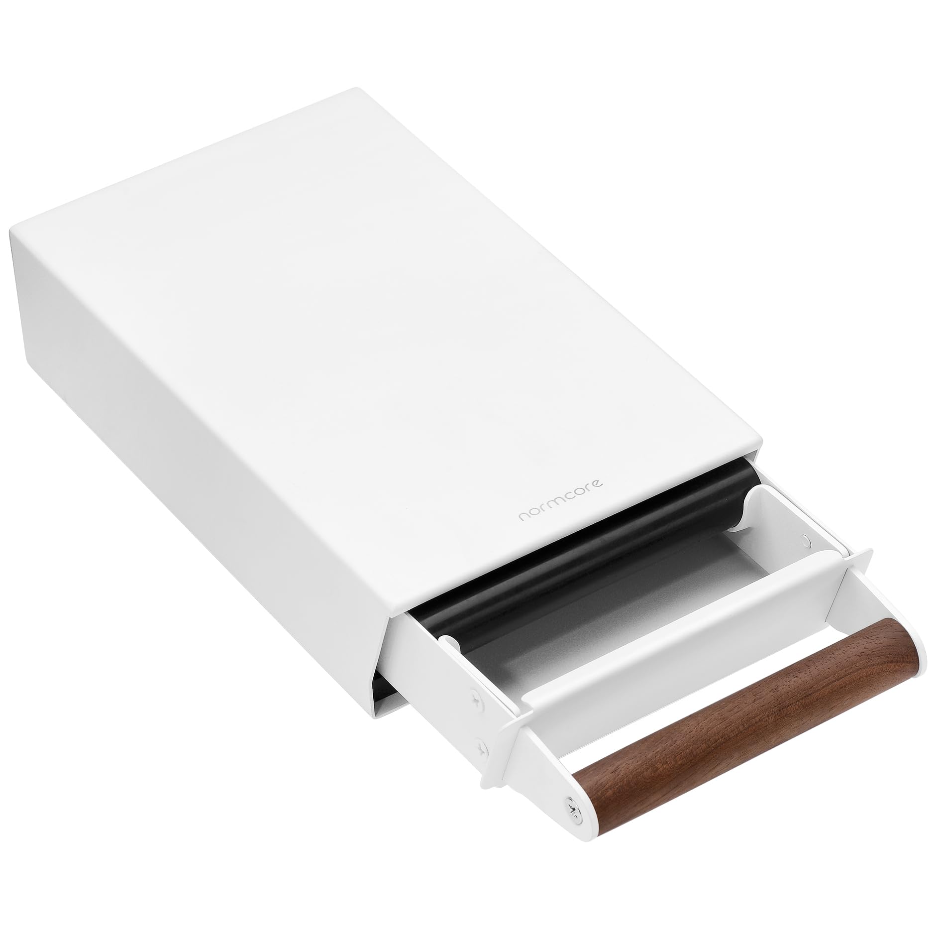 Normcore Espresso Knock Box in Acciaio Inox S, Bianco