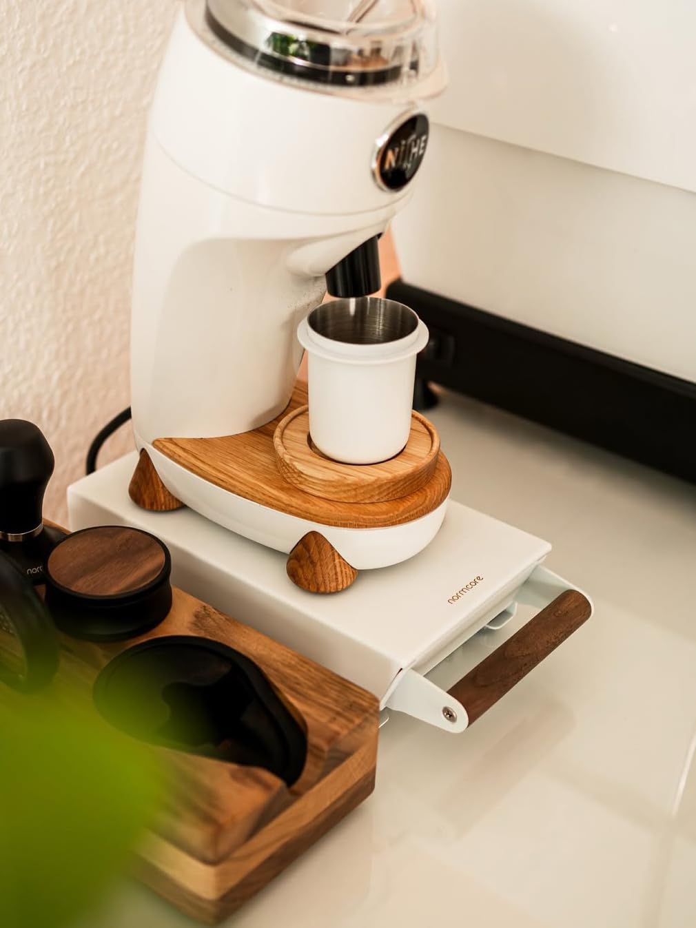 Normcore Espresso Knock Box in Acciaio Inox S, Bianco - immagine 2