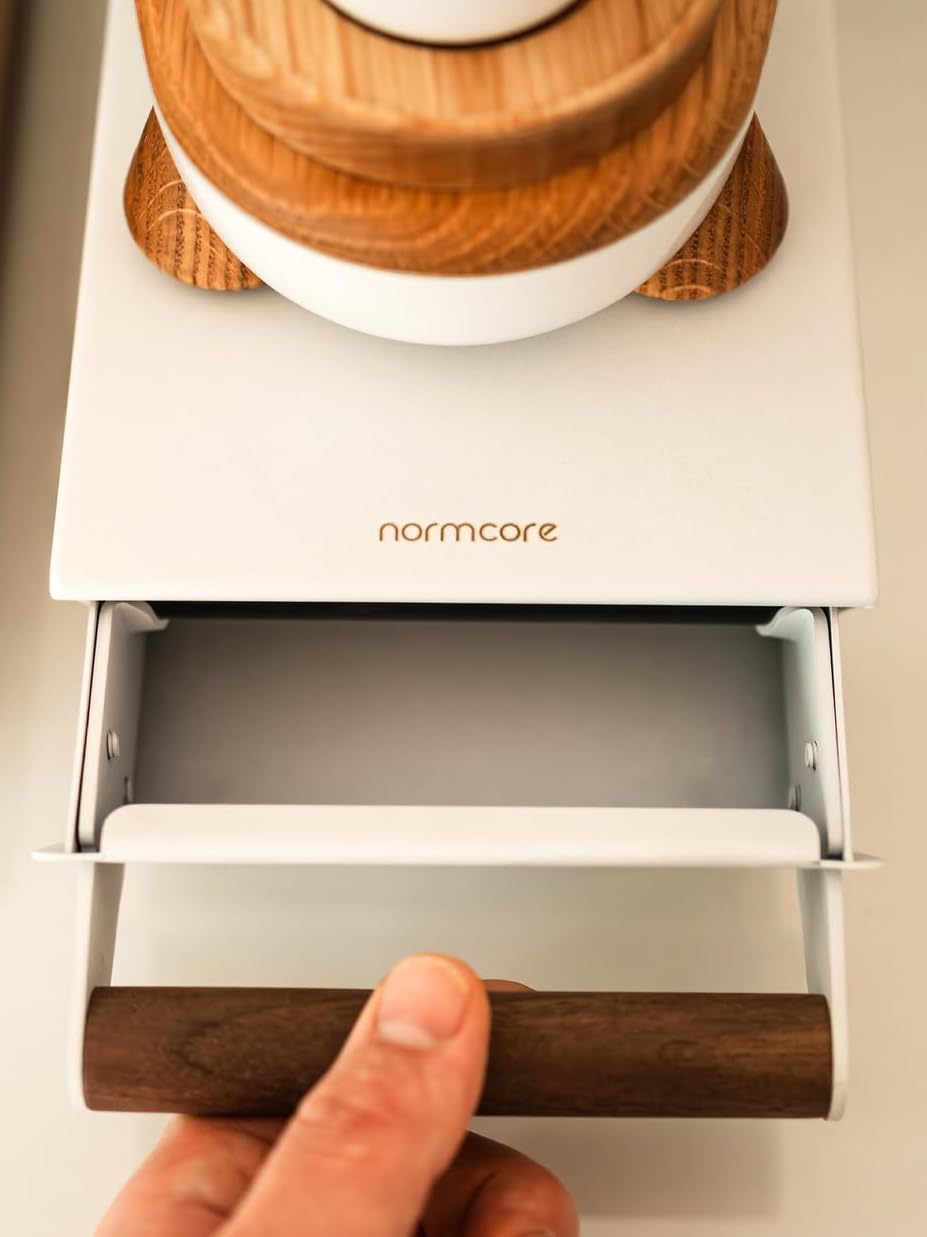 Normcore Espresso Knock Box in Acciaio Inox S, Bianco - immagine 3