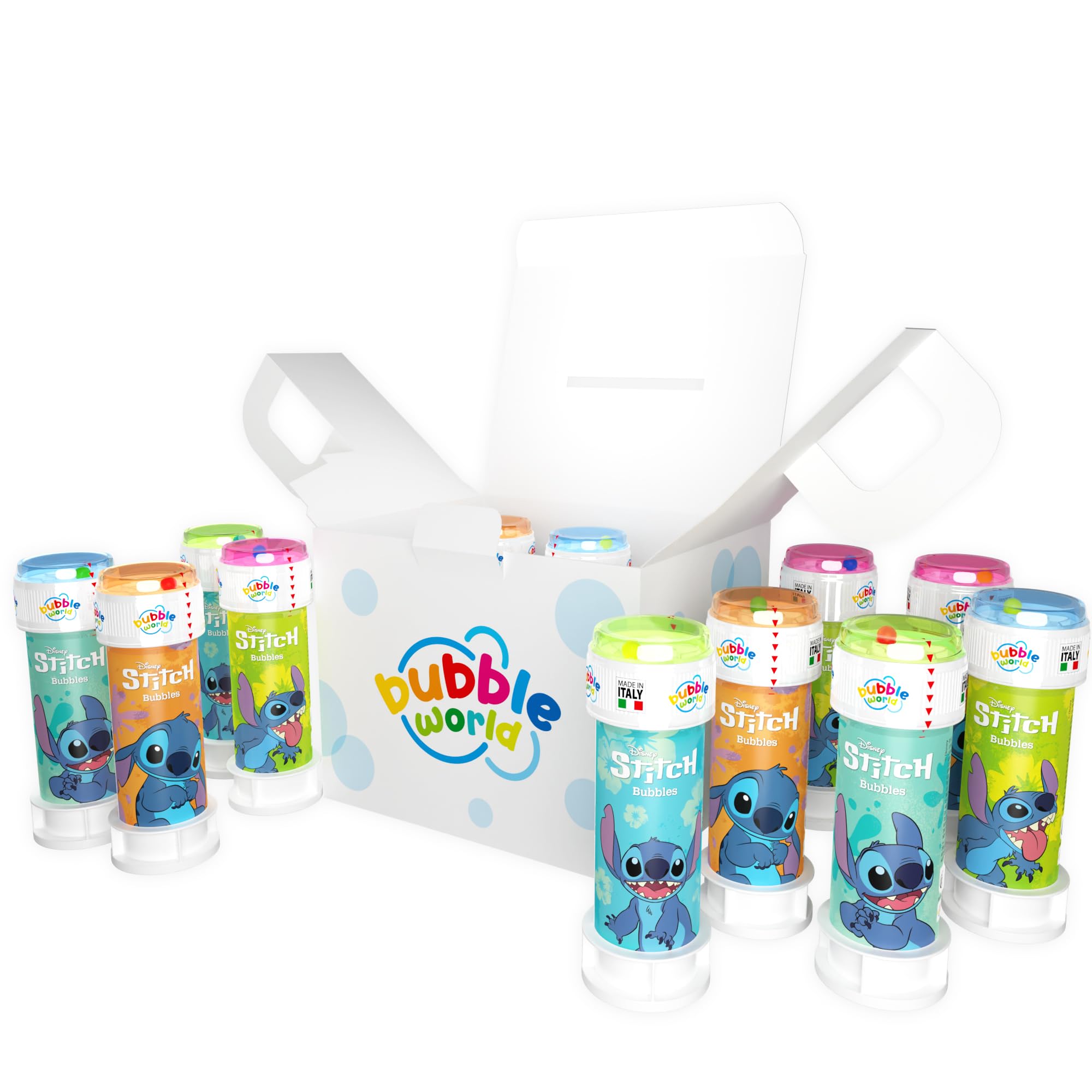 Bubble World - Bolle di Sapone Stitch 12 pz x 60 ml