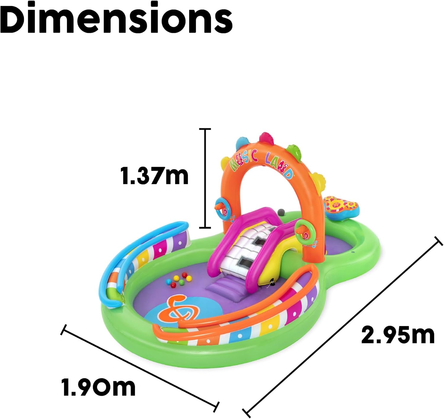 Bestway 53117 Piscinetta per Bambini Sing'n Splash, 2 Anni+ - immagine 3