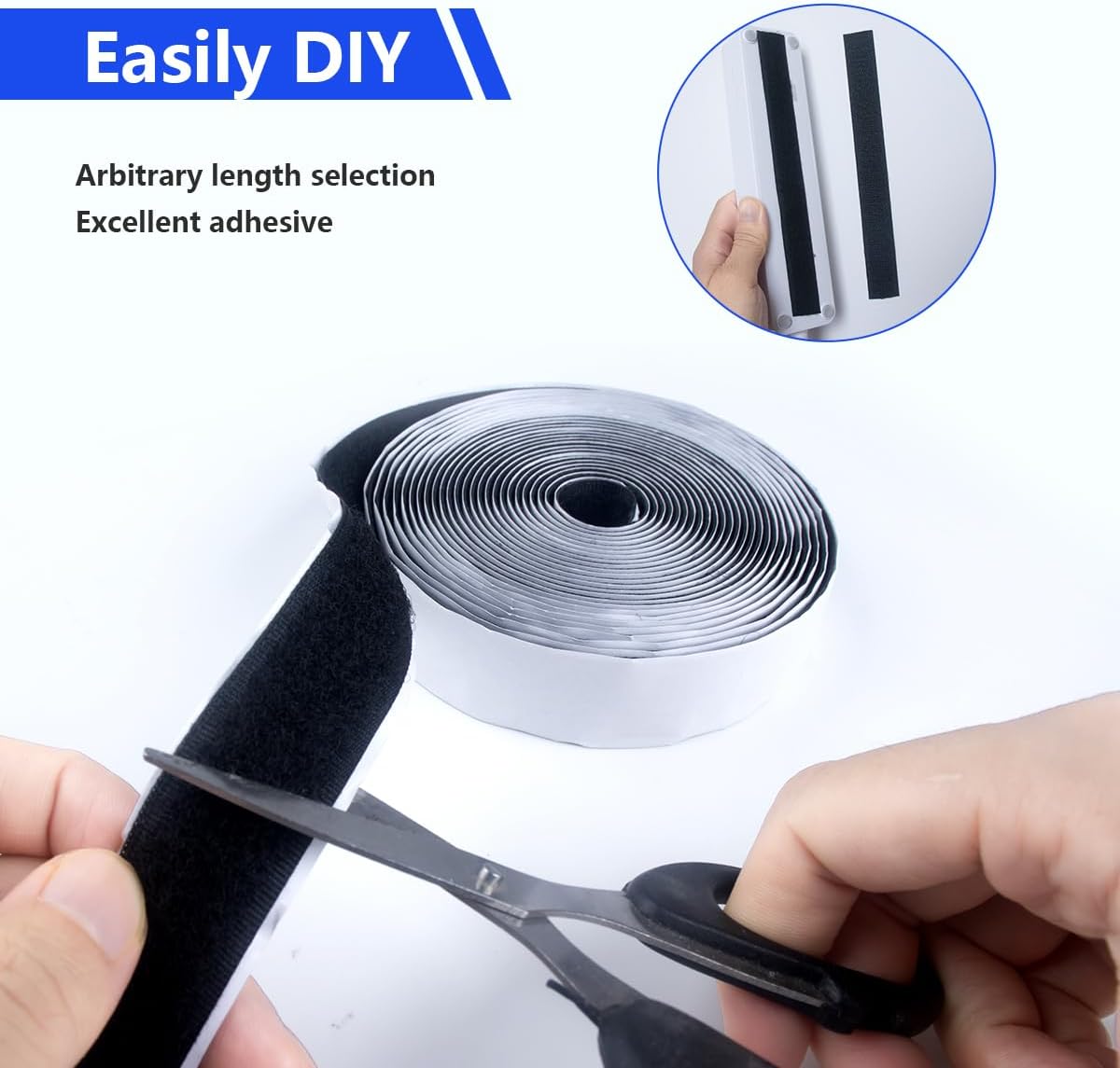 Sutoug Nastro Autoadesivo Extra Forte 50 mm x 5 m, Nero - immagine 4