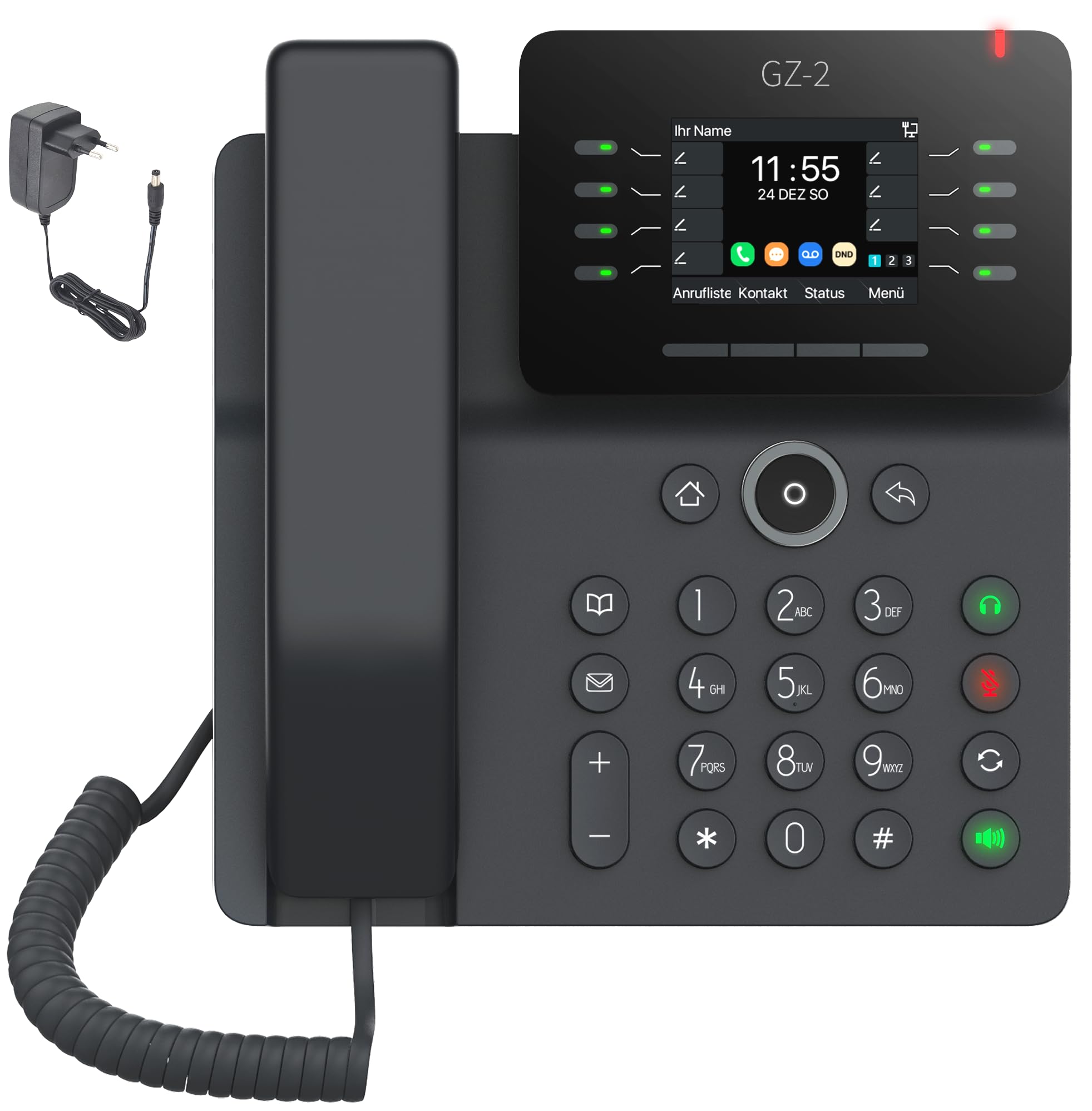 Gequdio Telefono IP GZ-2 con Alimentatore di Rete