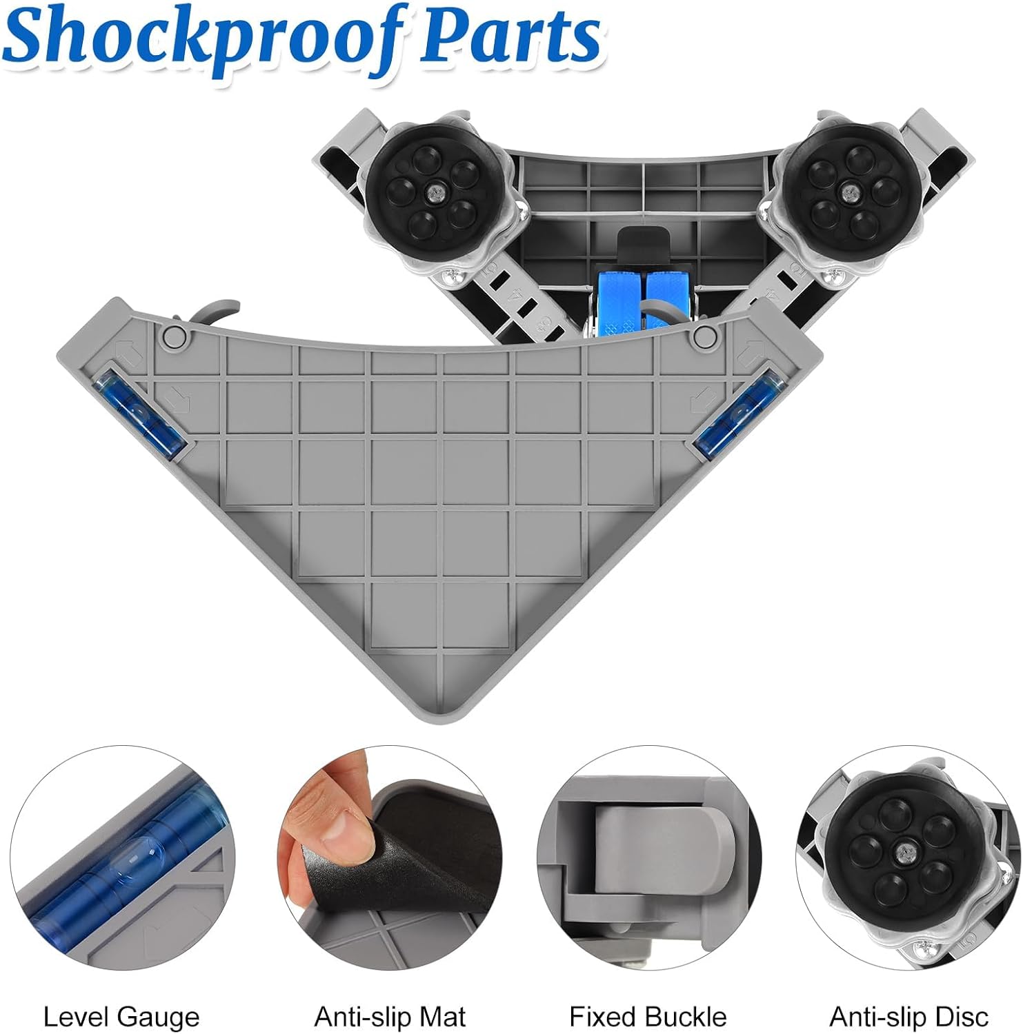 Base per Lavatrice con 8 Piedi + 4 Ruote Regolabili - immagine 6