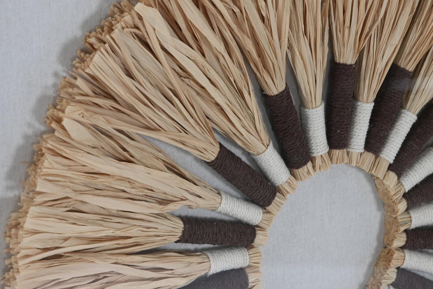 CUADRO RAFIA PS 60X3X60 CIRCULO 3D 2 SURT. - immagine 3