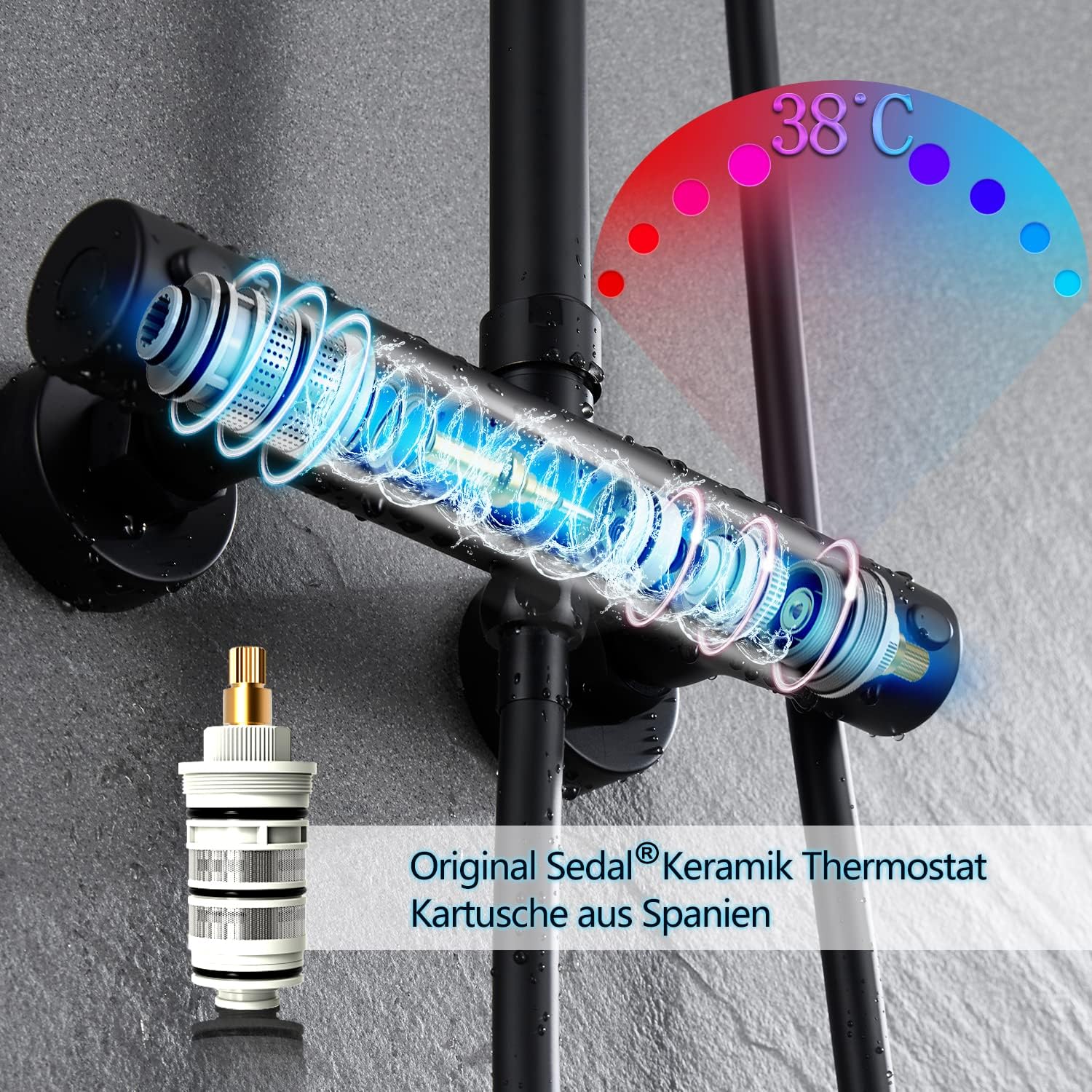 Görbach Colonna Doccia con Miscelatore Termostatico - immagine 3