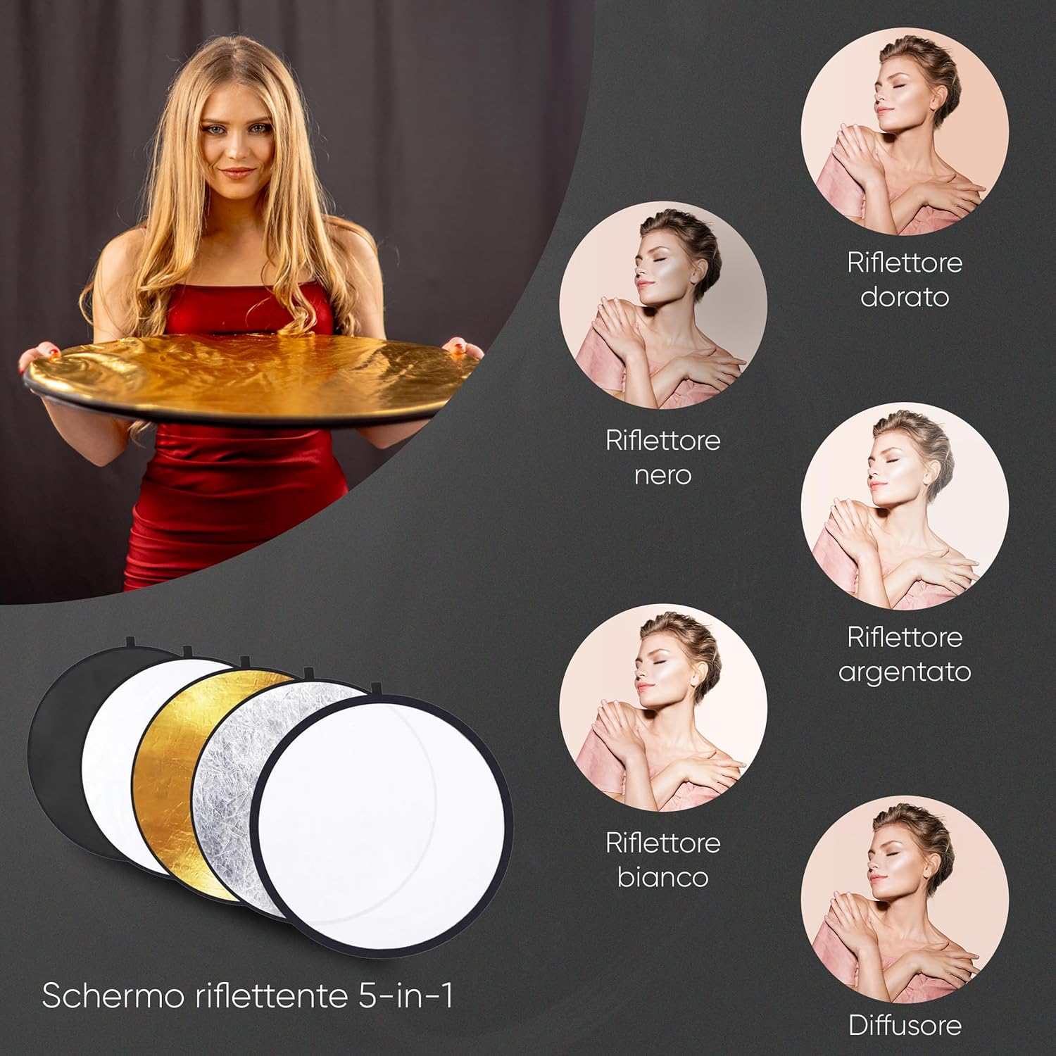 Pixetool Set Studio Fotografico con Softbox e Green Screen - immagine 10