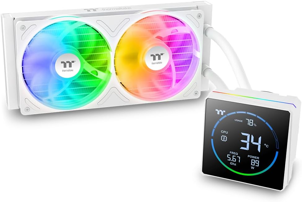 Thermaltake TH240-S V3 ARGB - Raffreddamento AIO Snow - immagine 1