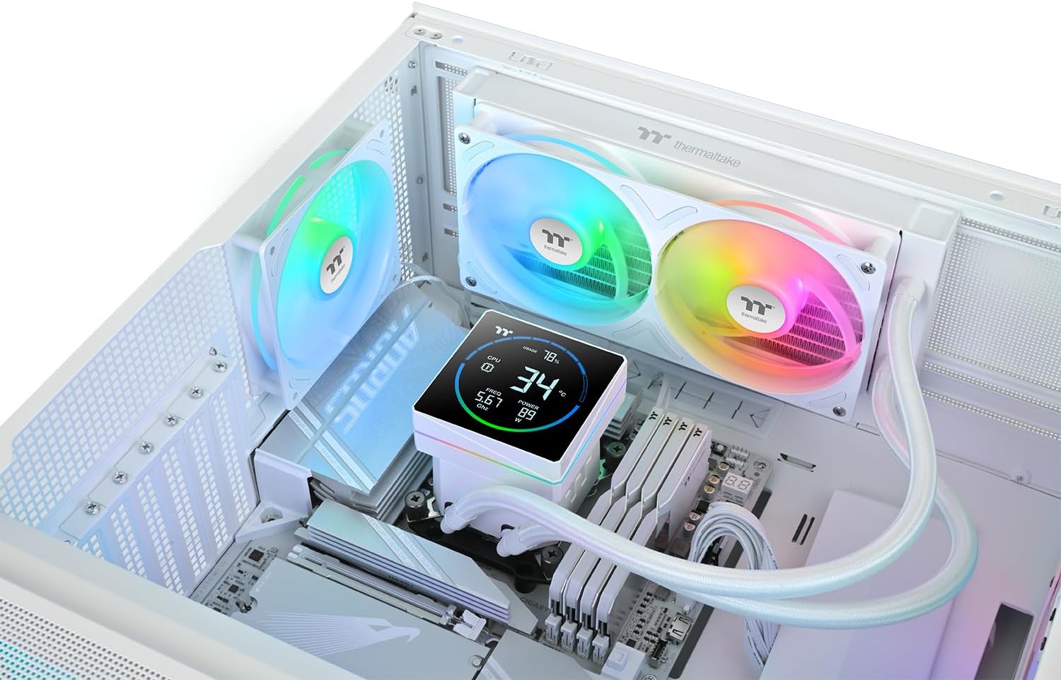 Thermaltake TH240-S V3 ARGB - Raffreddamento AIO Snow - immagine 8