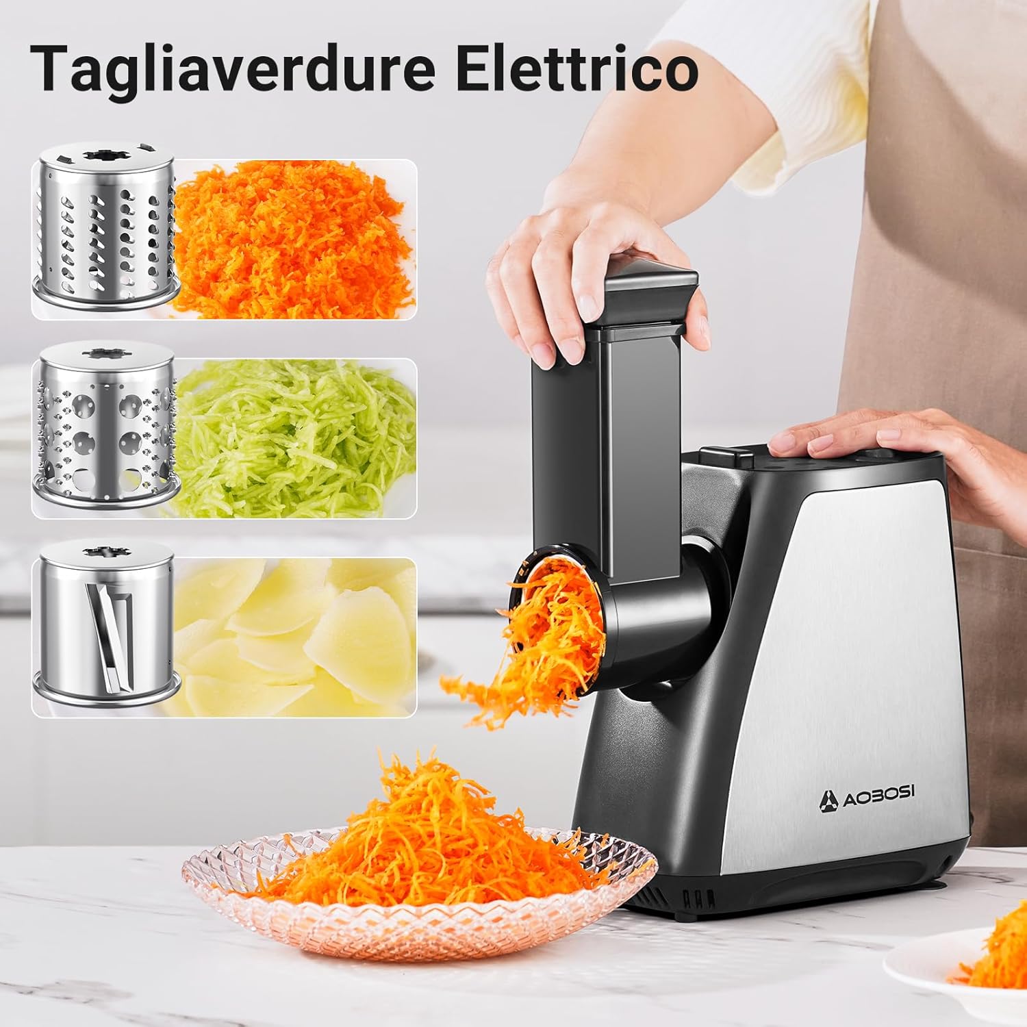 Aaobosi Tritacarne Elettrico 4-IN-1 2800W Max - immagine 3