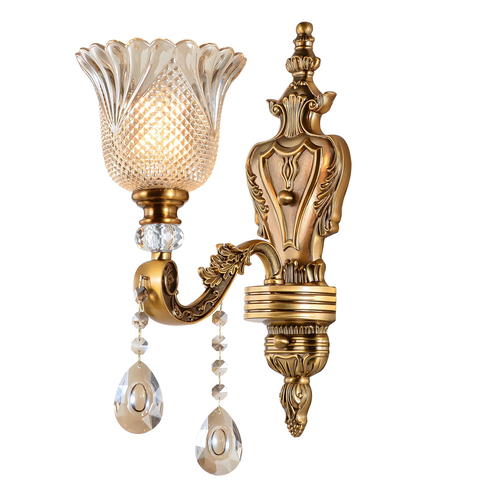 WayLuoung Lampada da Parete Floreale Vintage 1 Testa