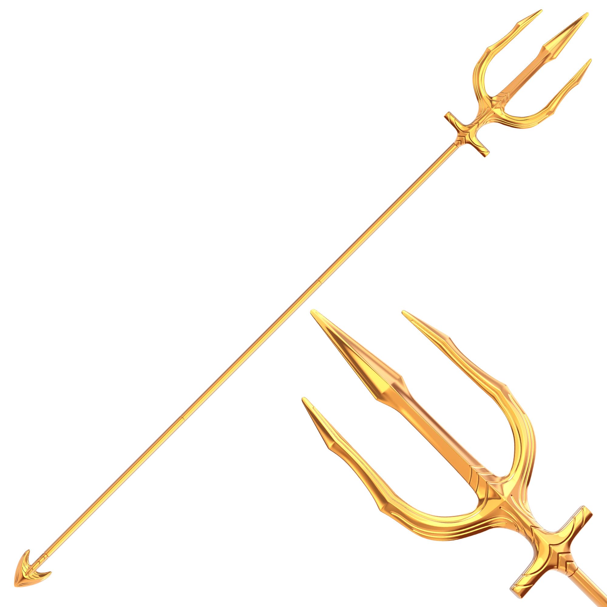 Lancia Tridente in Metallo per Costume Cosplay