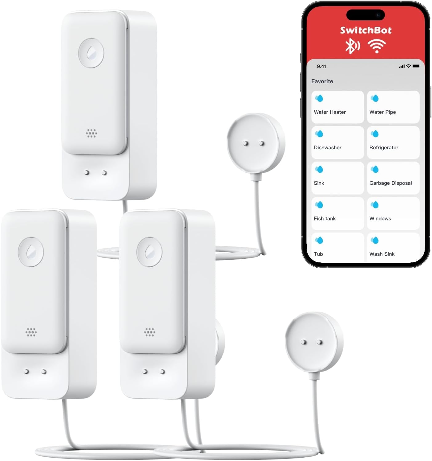 Switchbot Rilevatore d'Acqua WLAN IP67 - immagine 1