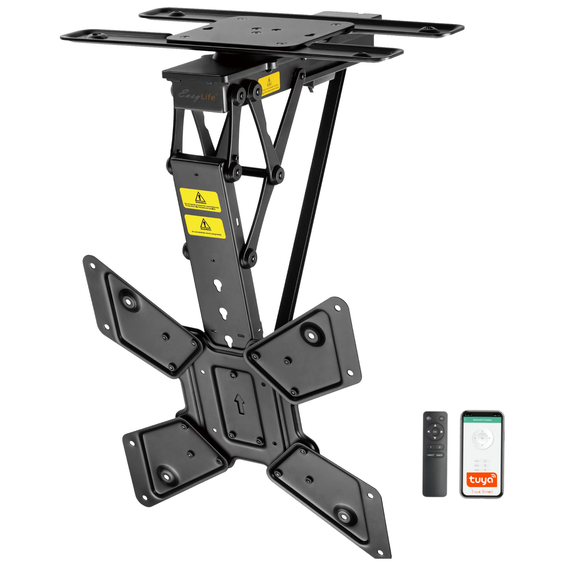 Easylife – Supporto TV Elettrico da Soffitto, Nero