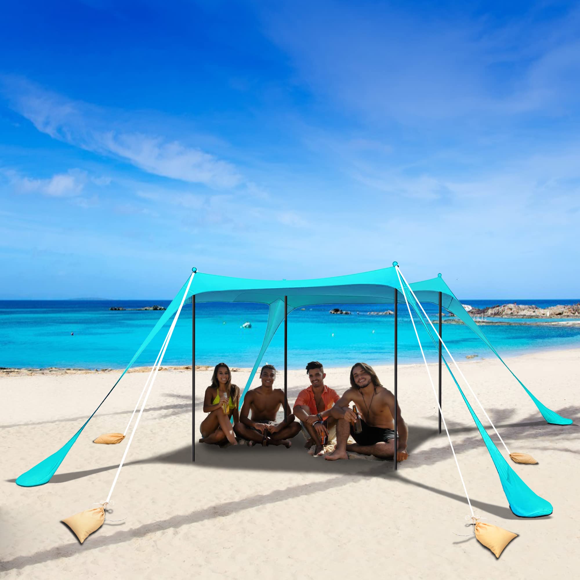Nyshine Tenda da Spiaggia Portatile UPF 50+