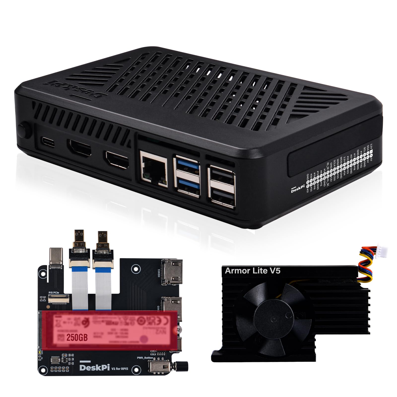 Geeekpi DeskPi Lite Pi5 Case per Raspberry Pi 5