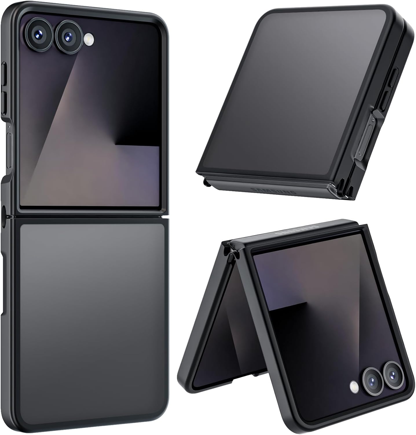 Acronix Cover per Samsung Galaxy Z Flip 7, Nero - immagine 1