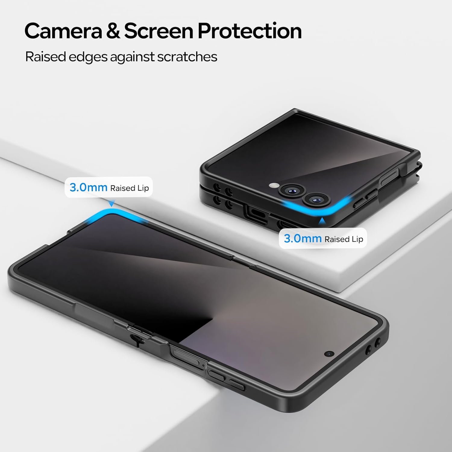Acronix Cover per Samsung Galaxy Z Flip 7, Nero - immagine 5