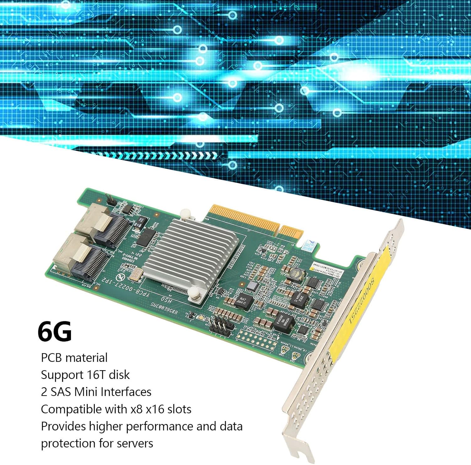 Scheda Array PCI E X8 SAS2308 6G 2 SAS Mini SATA3 - immagine 4