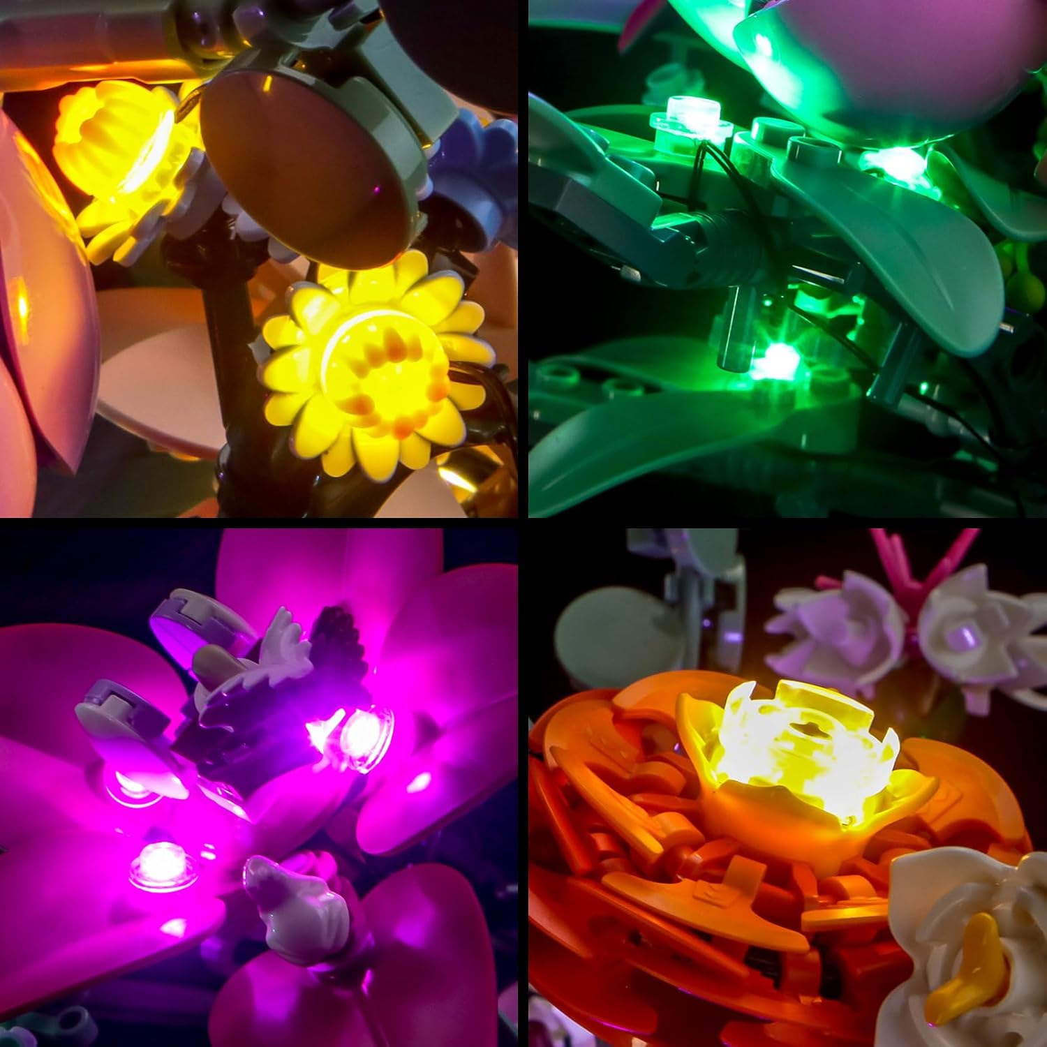 Kit Luce LED compatibile con Lego 10342 Flower Bouquet - immagine 6