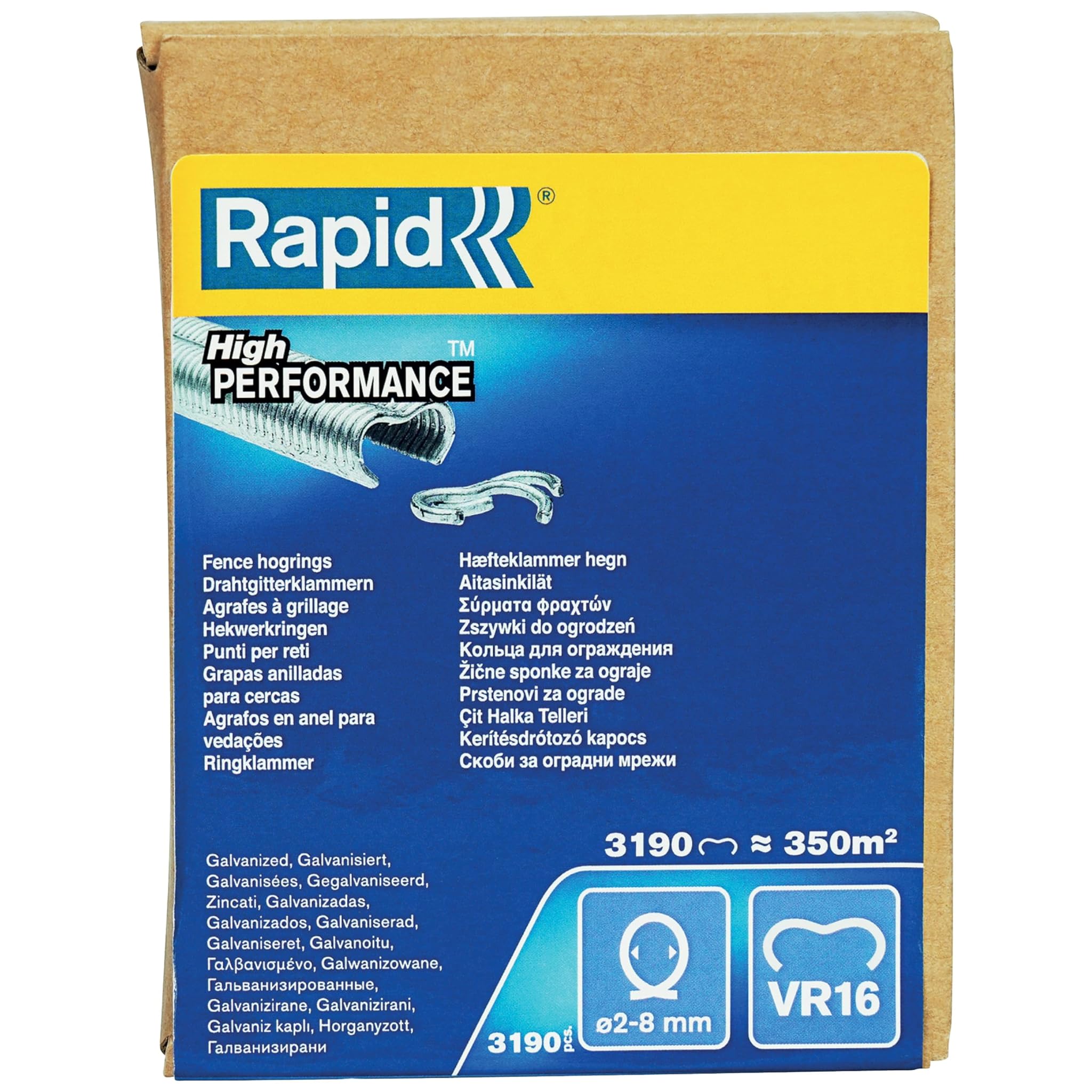 Rapid VR16 - 3190 Anelli di Fissaggio in Acciaio Zincato