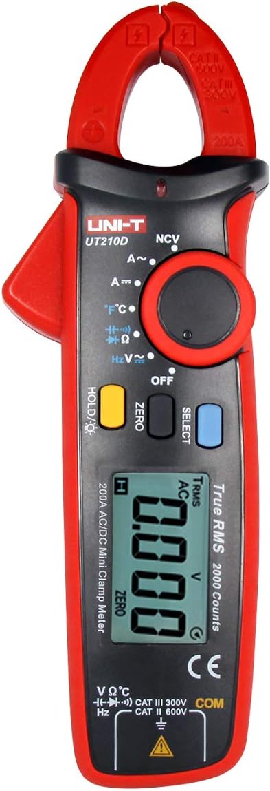 UNI-T UT210D Digitale CA/CC Attuale Voltaggio Resistenza Capacità Morsetto Metro