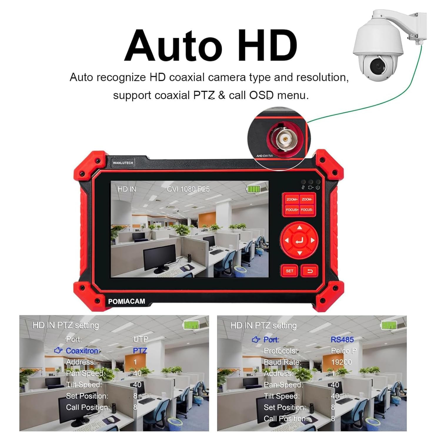 Tester Telecamera CCTV HD-2950 8MP 5 pollici TFT-LCD - immagine 5