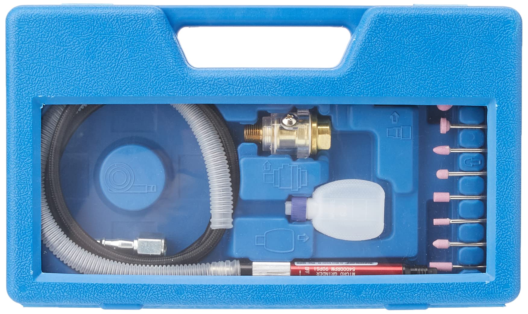 Silverline 633630 - Mini smerigliatrice ad aria compressa, 6,2 bar