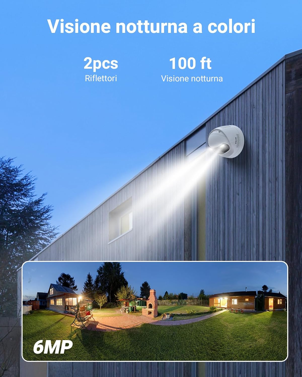 Annke Telecamera Sicurezza PoE Esterno Doppia Lente 6MP - immagine 4