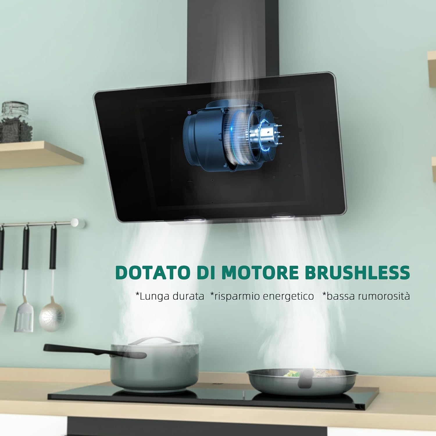 Firegas Cappa Aspirante 60 cm con Controllo Touch - immagine 3