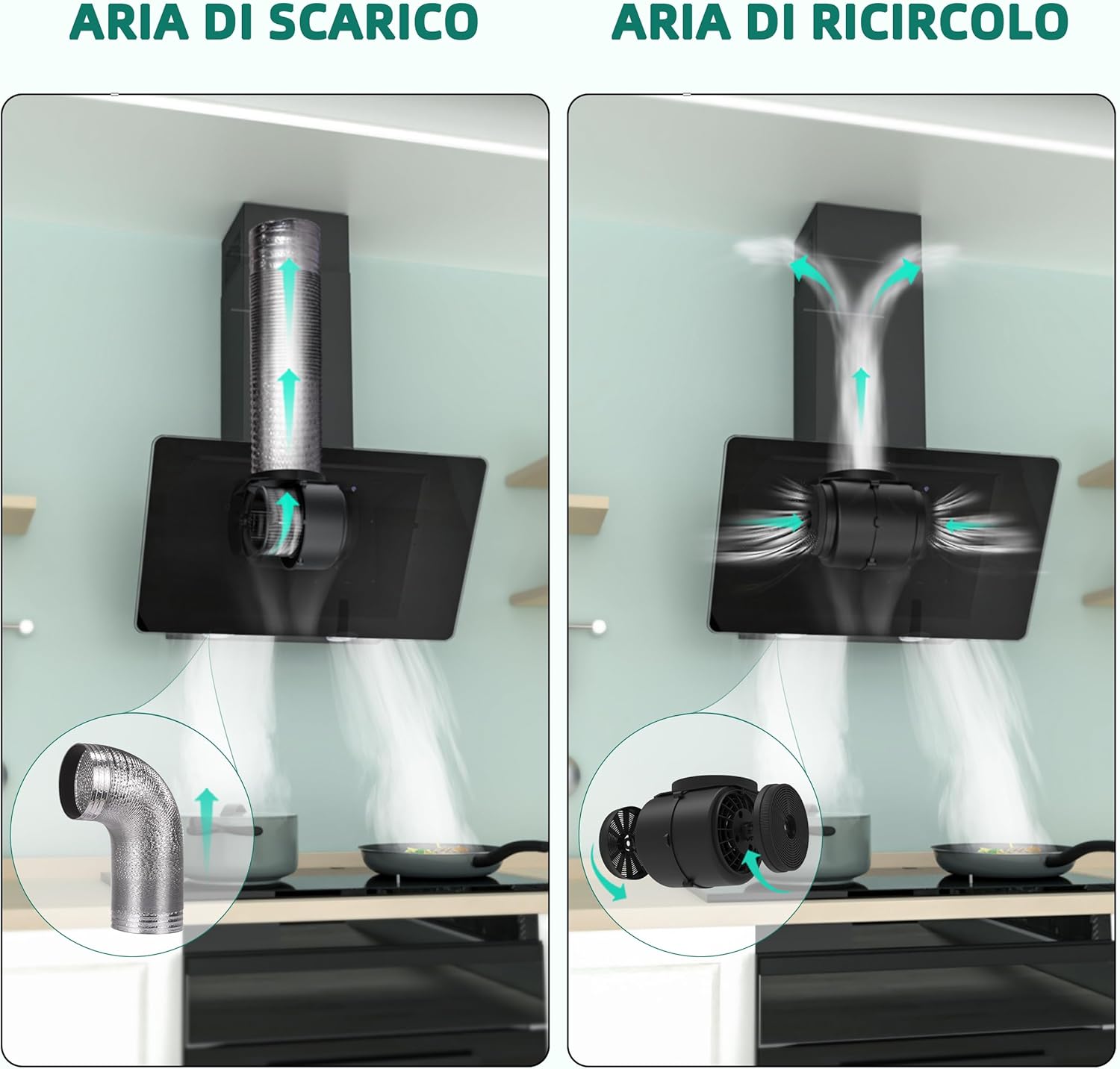 Firegas Cappa Aspirante 60 cm con Controllo Touch - immagine 7